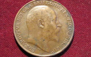 1 penny 1910 Iso-Britannia-Great Britain