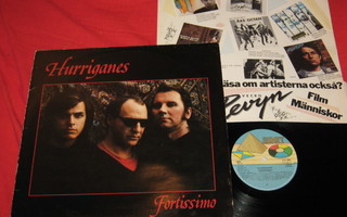 HURRIGANES - Fortissimo - LP 1981 Ruotsi EX-