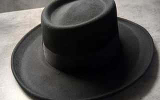 Jaxon & James Crushable Wool Felt Gambler Hat - Musta