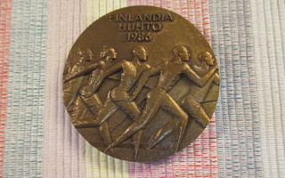 Finlandia Hiihto 1986 mitali /Reijo Paavilainen 85.