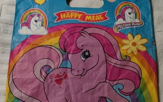 My Little Pony Happy Meal paperikassi 2000-luvun alusta