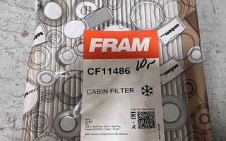 Suodatin Fram CF 11486 ja CA 9015
