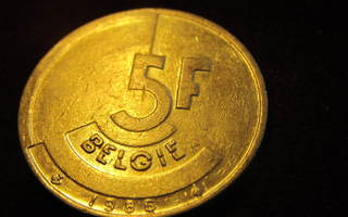 5 francs 1986  Belgia-Belgie