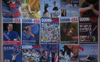 22 kpl SUOMI - USA seuran lehtiä vuosilta 2014-2019