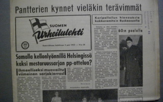 Suomen Urheilulehti Nro 26/1953 (17.11)