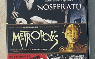 Nosferatu / Panssarilaiva Potemkin / Metropolis (3DVD)