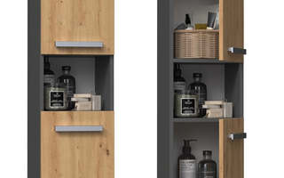 Topeshop NEL I ANT/ART bathroom storage cabinet 