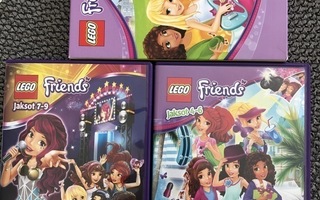 Lego Friends: Jaksot 1 - 9 sis 3 dvd:tä, uudenveroinen