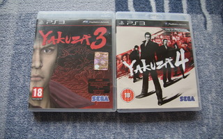 PS3 : Yakuza 3 + 4