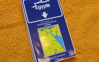 Egyptin kartta (Lehnert & Landrock, Kairo)