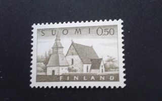 1963 yleismerkki 0,5 mk lammin kirkko**