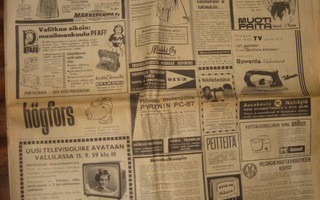 Sanomalehti  Helsingin Sanomat 14.9.1959