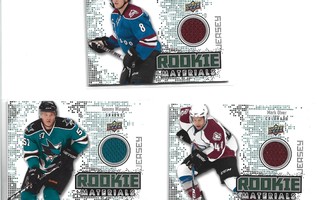 3 X 2010-11 UD - ROOKIE MATERIALS - JERSEY