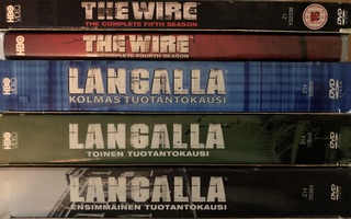 THE WIRE Langalla tuotantokaudet 1–5 DVD