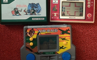 Game and Watch Zelda ja Mario + Tronica Air-Raid