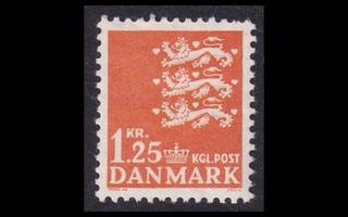 Tanska 401 ** Vaakuna 1,25 kr (1962)