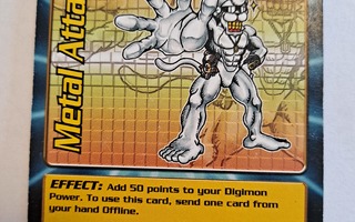 Metal Attack 1999 bandai digimon card