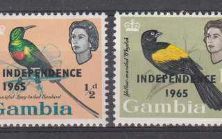 GAMBIA erä lintu aihetta 1965