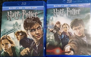 Harry Potter ja Kuoleman Varjelukset Osa 1ja 2-Blu-ray + DVD