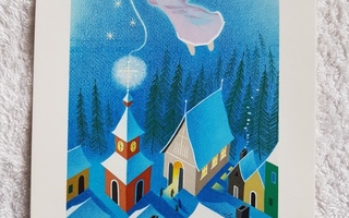 Omppu postikortti enkeli kirkko