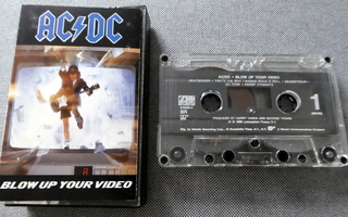 AC/DC Blow Up Your Video C-KASETTI Atlantic Usa 1988