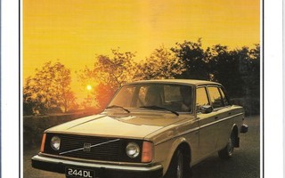 1976 Volvo 242 244 esite - KUIN UUSI - 20 sivua