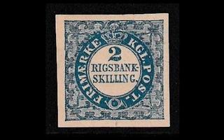 Tanska 2 * 2 Skilling uusintapainos 1 (1851)