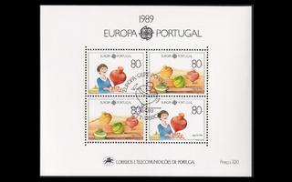 Portugali 1785-6BL64 o Europa lasten leikit (1989)