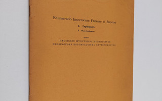 Enumeratio insectorum Fenniae et Sueciae : I. Lepidoptera...