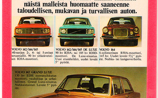 Volvo 1971 - lehtimainos A5 laminoitu