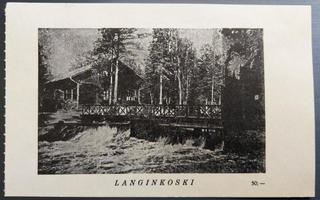 Langinkoski, ilm.pääsylippu, vuosi 1956