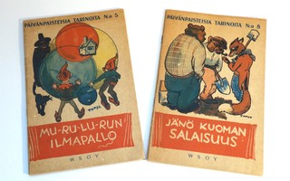 Päivänpaisteisia tarinoita lastenkirjat 2kpl vuodelta 1946