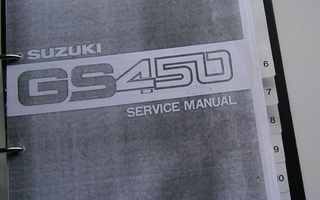 Suzuki GS450 service manual + varaosakirja