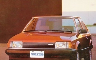 1981 Mazda 323 esite - KUIN UUSI - 16 sivua - suom