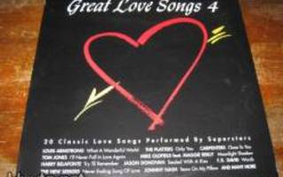 GREAT LOVE SONGS 4 (2-LP), mm. F.R.David, Wham!, Carpenters