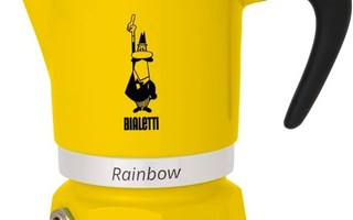 Bialetti Rainbow 6tz kahvinkeitin, keltainen