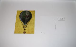 postikortti kuumailmapallo