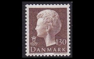 Tanska 723 ** Margrethe 130 öre ruskea (1981)