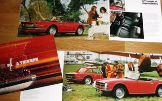 1973 Triumph TR 6 esite - KUIN UUSI - 12 sivua