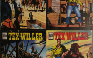 4 kpl Tex Willer - sarjiksia vuosilta 2008, 2011 ja 2012