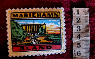 Marieham / Åland vintage kangasmerkki