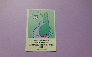 TT-etiketti K K-Halli Hermanni, Pulp