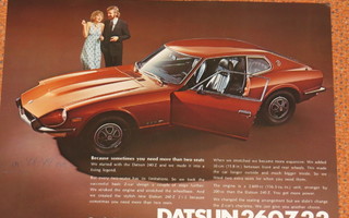 1973 Datsun 260 Z 2+2 esite - KUIN UUSI