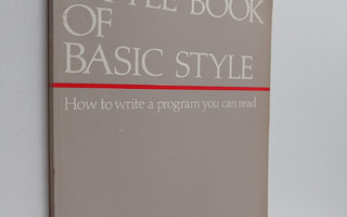 John M. Nevison : The little book of Basic style : how to...