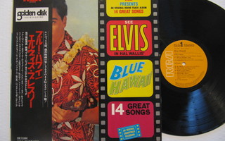 Elvis Presley Blue Hawai Japanilainen LP OBI SX-246