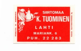Lahti: K.Tuominen