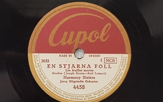 Savikiekko 1951 - Harmony Sisters - Cupol 4458