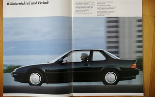 1989 Honda Prelude esite - KUIN UUSI - suom - 28 siv - Veho