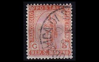 San Marino 33 o Vapauden jumalatar 5 C (1899)