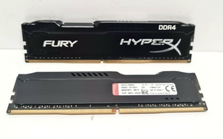2x4gb HyperX Fury DDR4 2133mhz muistia pöytäkoneeseen